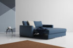 Cosial Queen Size Sofa Bed Navy Blue