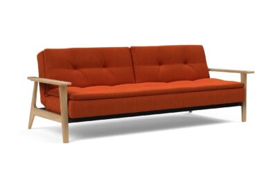 Dublexo Frej Sofa Bed Oak Elegance Paprika