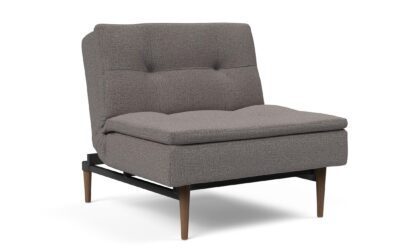 Dublexo Styletto Chair Dark Wood Grey