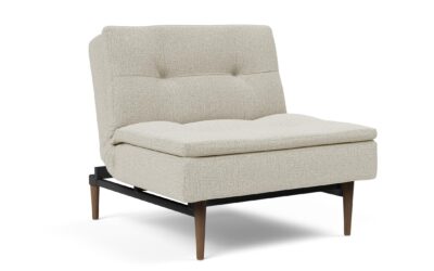 Dublexo Styletto Chair Dark Wood Mixed Dance Natural
