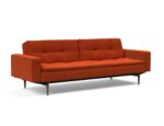 Dublexo Styletto Sofa Bed Dark Wood With Arms