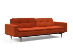 Dublexo Styletto Sofa Bed Dark Wood With Arms