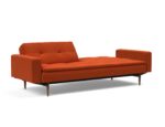 Dublexo Styletto Sofa Bed Dark Wood With Arms