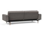 Dublexo Styletto Sofa Bed Dark Wood With Arms