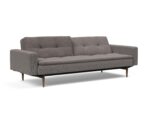 Dublexo Styletto Sofa Bed Dark Wood With Arms