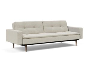 Dublexo Styletto Sofa Bed Dark Wood With Arms