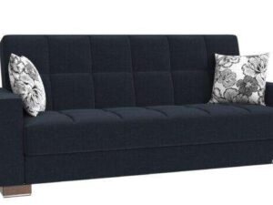 Armada Sofa Sleeper Denim Dark Blue Fabric