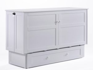 Clover Murphy Cabinet Bed - Queen - White