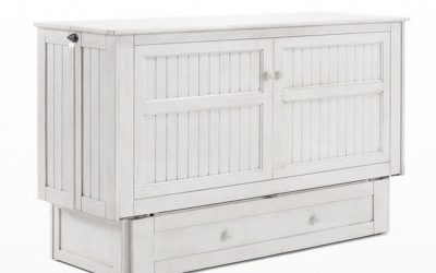 Daisy Murphy Cabinet Bed – Queen – White