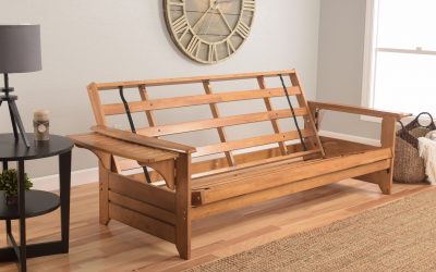 Phoenix Wood Futon Frame Only Butternut Finish Full or Queen