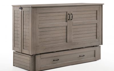 Poppy Murphy Cabinet Bed – Queen – Brushed Driftwood