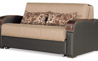 Sleep Plus Love Seat Sleeper – Brown