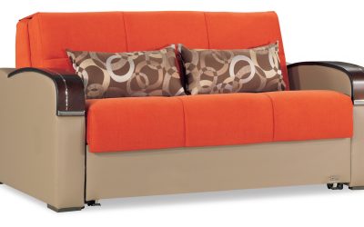 Sleep Plus Love Seat Sleeper – Orange