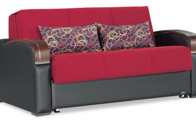 Sleep Plus Love Seat Sleeper Red