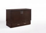 Sagebrush Murphy Cabinet Bed - Queen - Dark Chocolate