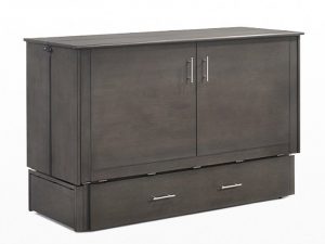 Sagebrush Murphy Cabinet Bed - Queen - Stonewash