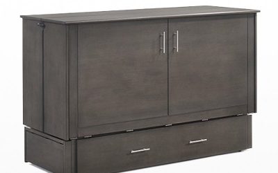 Sagebrush Murphy Cabinet Bed – Queen – Stonewash