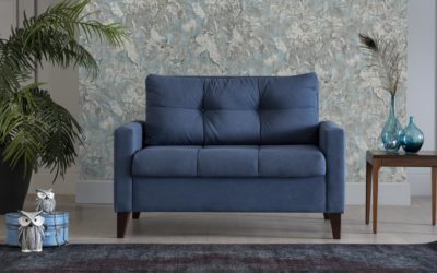 Chair and a Half Single Sleeper Indigo Blue