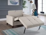 Chair Single Sleeper Cream Color | Futon Worlds