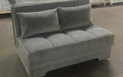 Calypso Futon Love seat Sleeper Dark Grey