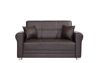 Avalon  LoveSeat – Brown PU