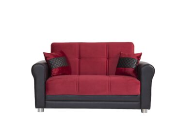 Avalon LoveSeat – Burgundy