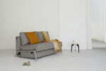 Cubed Full Queen Size Sofa Bed Grey w Alu Legs