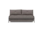 Cubed Full Queen Size Sofa Bed Grey w Alu Legs