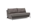 Cubed Full Queen Size Sofa Bed Grey w Alu Legs