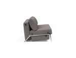 Cubed Full Queen Size Sofa Bed Grey w Alu Legs