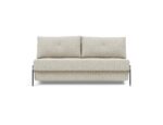 Cubed Full Queen Size Sofa Bed Grey w Alu Legs