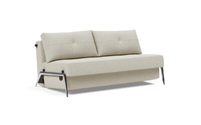 Cubed Full Queen Size Sofa Bed Natural w Alu Legs