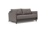 Cubed Full Queen Size Sofa Bed Grey w Alu Legs