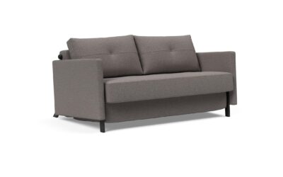Cubed Full Queen Size Sofa Bed Grey w Arm