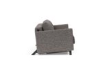 Cubed Full Queen Size Sofa Bed Grey w Alu Legs