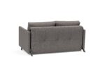 Cubed Full Queen Size Sofa Bed Grey w Alu Legs