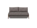 Cubed Full Queen Size Sofa Bed Grey w Alu Legs