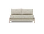 Cubed Full Queen Size Sofa Bed Grey w Alu Legs