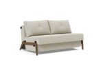 Cubed Full Queen Size Sofa Bed Grey w Alu Legs