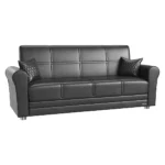 Avalon Plus Sofa Sleeper and Loveseat Black PU