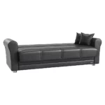 Avalon Plus Sofa Sleeper and Loveseat Black PU