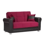 Avalon Plus Sofa Sleeper and Loveseat Burgundy