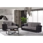 Avalon Plus Sofa Sleeper and Loveseat Gray