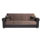 Avalon Plus Sofa Sleeper and Loveseat Brown