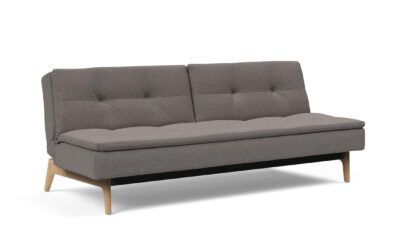 Dublexo Eik Sofa Bed Oak Leg Grey