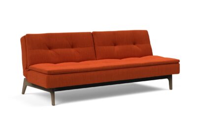 Dublexo Eik Sofa Bed Smoked Oak Leg Elegance Paprika