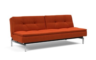 Dublexo Stainless Steel Sofa Bed Elegance Paprika