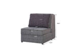 E-Z Glider Studio Love Seat Sleeper Grey | Futon World