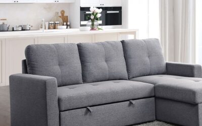 Polly Grey Sleeper Sectional