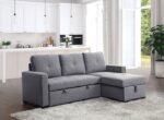 Polly Grey Sleeper Sectional